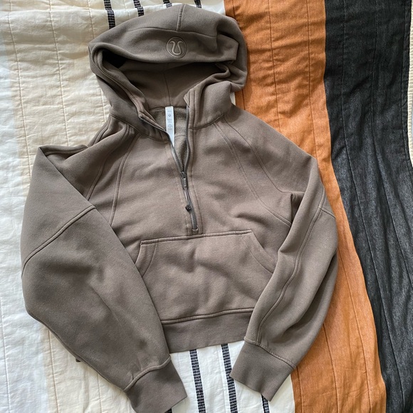Lululemon Scuba Oversized Half-Zip Hoodie Nomad - Picture 2 of 3
